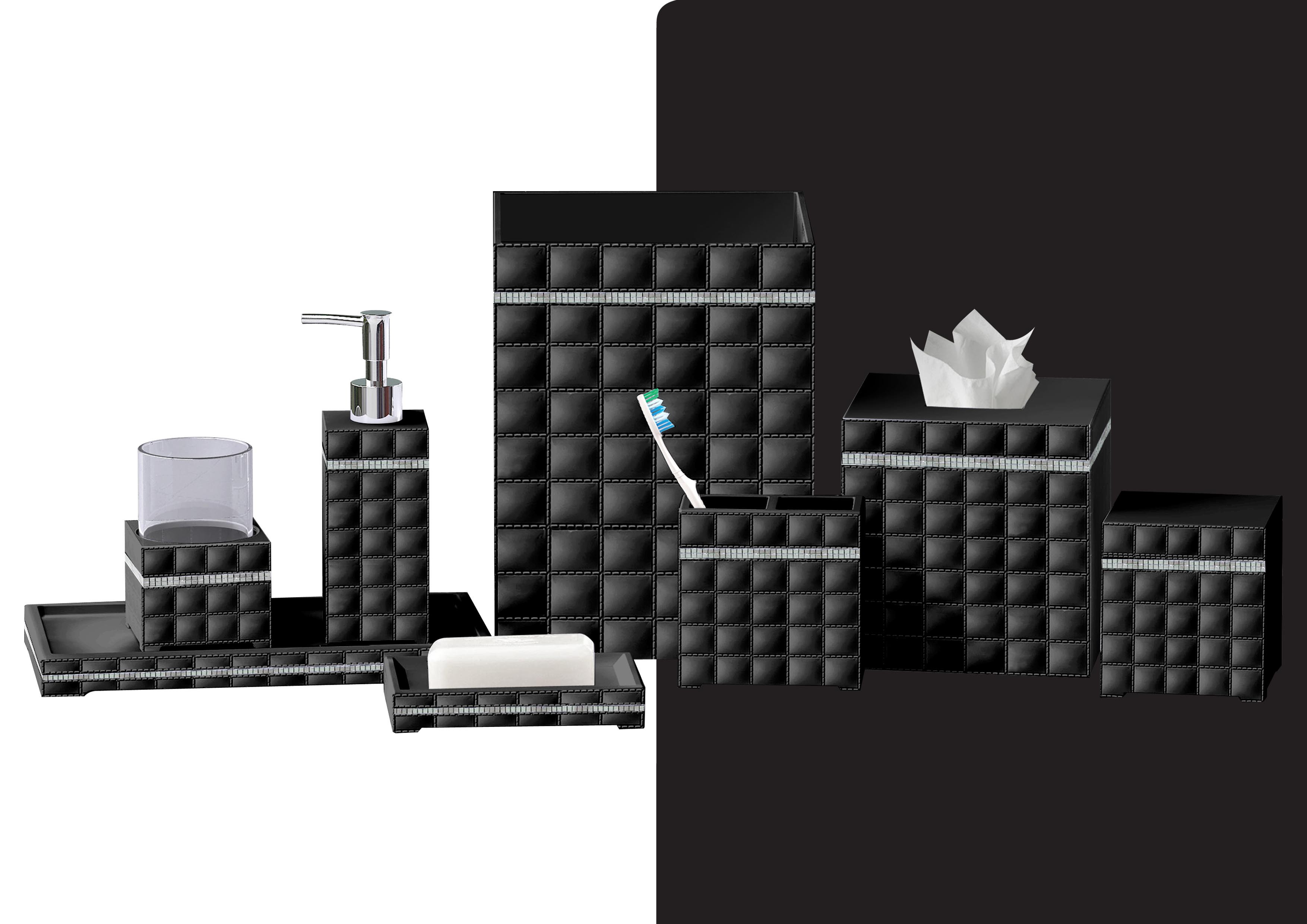 Giraffe Black Bathroom Accessories Collection