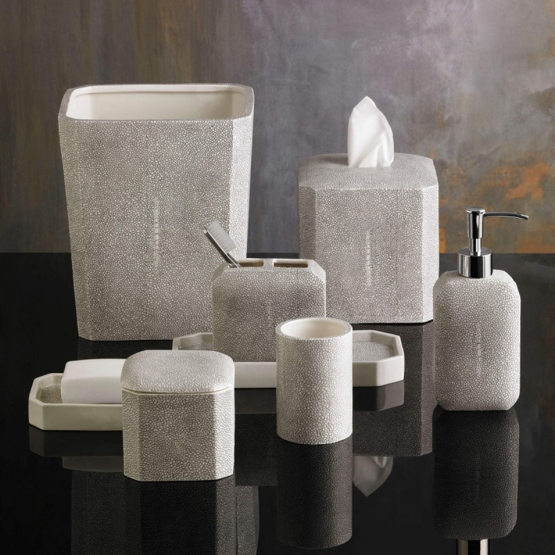 shagreen bathroom accessories