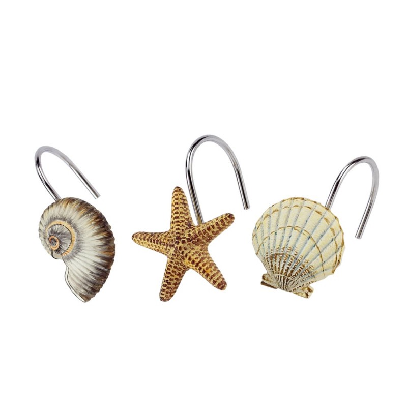 Antigua Shower Curtain Hooks