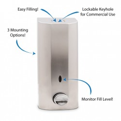 Lockable Stainless Steel Soap Dispenser