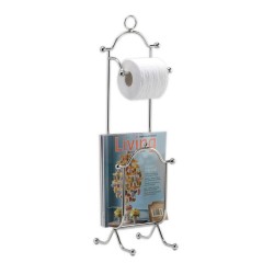 Combination Magazine Rack & European Toilet Tissue Holder