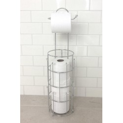 Bijou Free Standing Toilet Tissue Holder with Storage