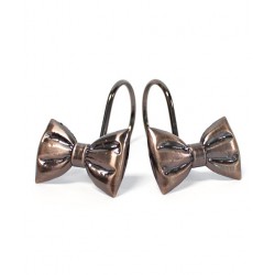 Bow Tie Metal Shower Curtain Hooks