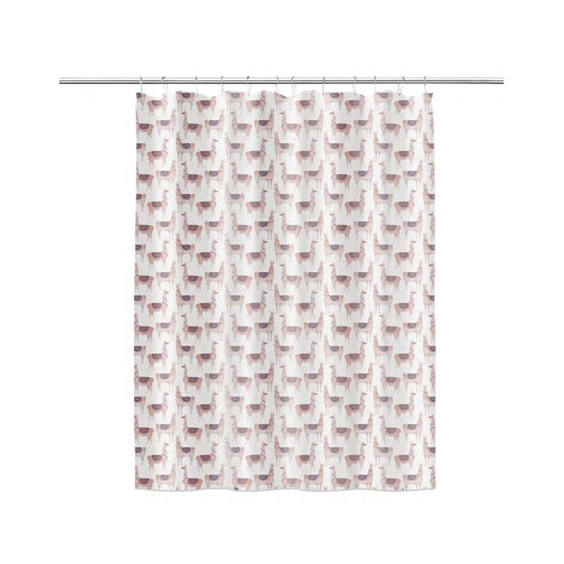 Llama Strut Shower Curtain