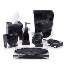 Ducale collection d'accessoires de salle de bain - noir