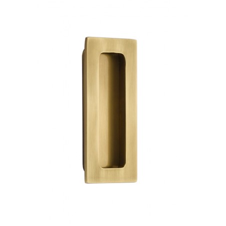 Modern Brass Rectangular Flush Pull