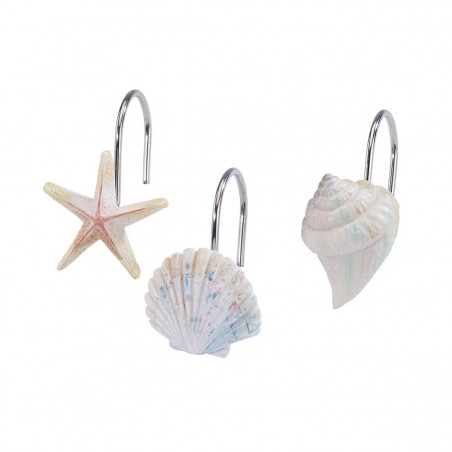 Coastal Terrazzo Shower Curtain Hooks