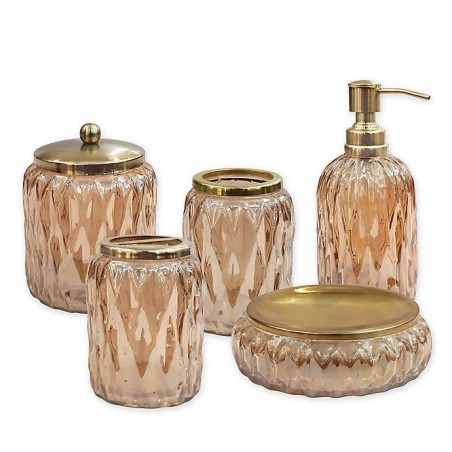 Glacier Amber / Gold Bathroom Accessories Collection